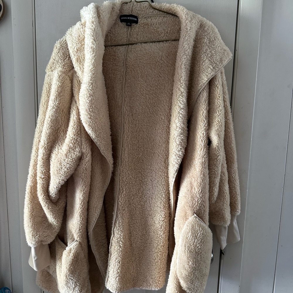 Cozy Cream Hooded Jacket